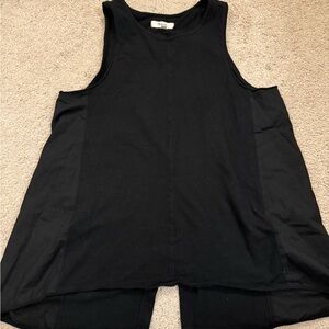 Madewell Black Swing Hem Tan Top